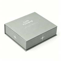 Boîte de luxe avec logo personnalisé, fermeture magnétique, couvercle en carton rigide, boîte en carton noir avec aimant, emballage pour chaussures, vêtements, emballage cadeau en carton