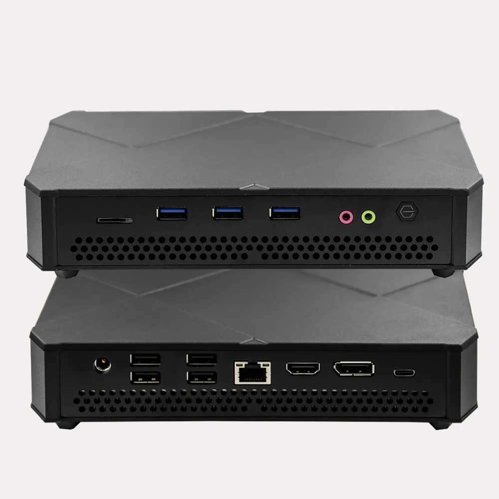 G10A Quad core i7 8740H/9750H/10750H/I5 opcional ram DDR4 dual max 32G WIFI apoyo computadora mini pc windows 10 NUC i7