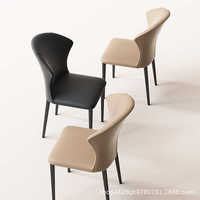 Moderner Ergonomischer Esszimmerstuhl mit Umarmender Rückenlehne Komfortabler Polsterung Elegante Beine für Heim Restaurant Hotel Möbel Dekoration