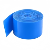 Tubo Termorestringente in PVC Blu da 160mm per Protezione Pacchi Batterie agli Ioni di Litio, Pellicola Avvolgente Termorestringibile