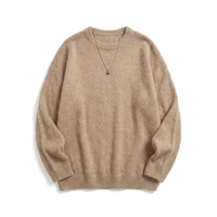 Pull en mohair pour homme, tricoté, ODM, respirant, uni, personnalisé, manches longues, pour l'automne et l'hiver