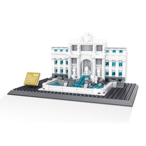 4212 Bloques de Construcción de la Fuente de Trevi - Roma, Italia, Modelo de Bloques de Construcción de la Fuente de Trevi, Juguete Educativo - Product Image 3