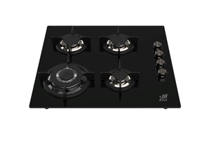 Table de cuisson à gaz 4 brûleurs en verre, durable, économe en énergie, design étanche, garantie 1 an pour camping-car et usage domestique - Product Image 2