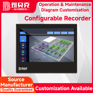 10-inch màn hình cảm ứng hiển thị đa kênh không cần giấy tờ tùy chỉnh hoạt động bảo trì sơ đồ nhiệt độ cụ - Product Image 3