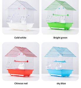 Klein papegaaienkooi voor thuisgebruik, budgerigar vogelkooi, papegaaien, parkieten, metalen ijzeren draadkooi voor vogels, vogelhuisjes. - Product Image 3