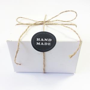 80 pièces/<span class=keywords><strong>lot</strong></span> rond Simple noir et blanc fait à la main artisanat papier autocollant d'étanchéité pour bricolage cadeaux boîte cuisson décoration étiquette - Product Image 4