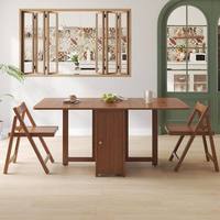 Table à manger pliable avec armoire de rangement, design moderne, gain de place, idéale pour les petites maisons, cuisines, hôtels, écologique et durable