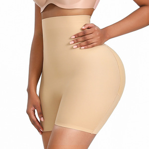 Pantalones Moldeadores de Cintura Alta de Nylon Antibacteriano, Talla Grande, Estilo Europeo Americano, con Relleno para Realce de Glúteos - Product Image 4