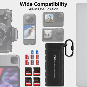 Lecteur de cartes portable haute vitesse Vrig Tt-01, support de carte flash, utilisé pour le stockage et les cartes TF <span class=keywords><strong>d</strong></span>'appareils <span class=keywords><strong>photo</strong></span> <span class=keywords><strong>d</strong></span>'action et de sport - Product Image 6
