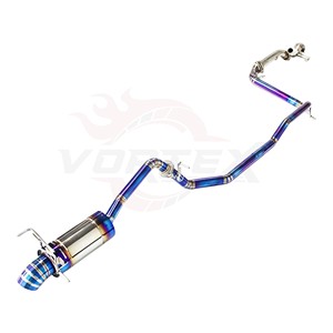 ท่อไอเสีย Vortex Premium Burnt Blue Titanium Alloy สำหรับ Honda Fit Jazz GK5 1.5L L15B รุ่นเพิ่มสมรรถนะ Catback - Product Image 3