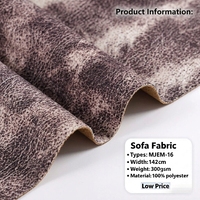 Kain Sofa Rajut Grosir 100% Poliester Cloudy Wash Velvet 300GSM Motif Batik Berat Sedang Bahan Upholstery Bernapas OEM