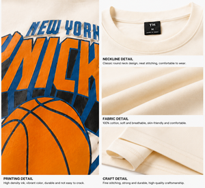 <span class=keywords><strong>Camiseta</strong></span> gráfica unisex de los <span class=keywords><strong>New</strong></span> <span class=keywords><strong>York</strong></span> <span class=keywords><strong>Knicks</strong></span>, <span class=keywords><strong>camiseta</strong></span> informal con cuello redondo para aficionados al <span class=keywords><strong>baloncesto</strong></span> - Product Image 5