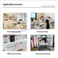 Tableau de Présentation de Salon Personnalisable pour Fournitures d'Onglerie Usine, Présentoir d'Échantillons Magnétique pour Vernis à Ongles et Gel