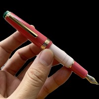 Jinhao 82 court mini poche portable voyage acrylique calligraphie encre iridium plume or stylo plume