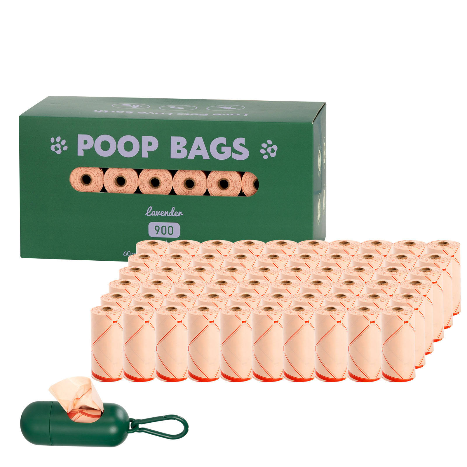 60 rouleaux de beige+dispenseur