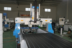 Chine populaire multi-broches CNC routeur rotatif avec table à vide verticale pompe à engrenages essentielle Syntec Richauto - Product Image 5
