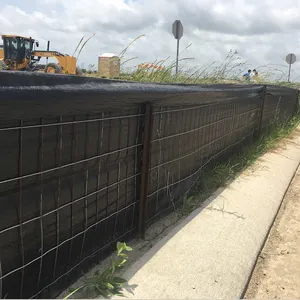 Wire Backed Pp Woven Silt Fence Sediment Control Super Silt Fence Erosion Control Wireback Silt Fence