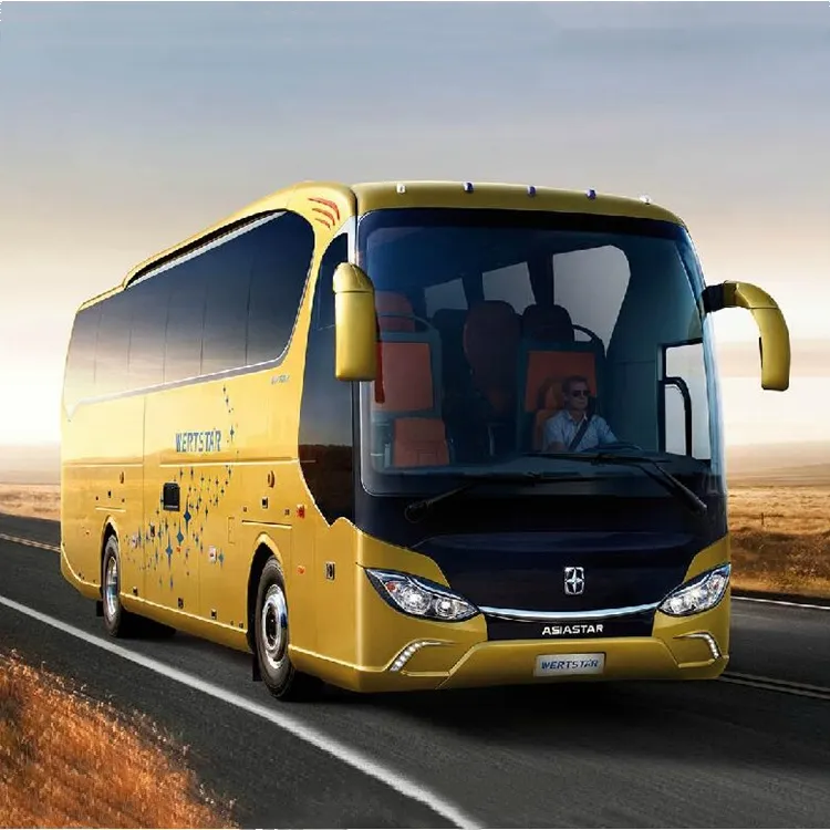 Yüksek kaliteli iyi fiyat 12m dizel yakıt tipi arka motor pozisyon 49-59 koltuk kapasiteli lüks tur otobüsü antrenör yeni otobüs koçu
