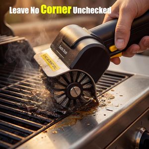 Brosse électrique SEB pour nettoyer les grilles de barbecue en extérieur, brosse rotative sans fil réglable pour nettoyer les grilles de barbecue - Product Image 2