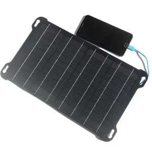 Chargeur de panneau solaire de 15W ETFE pour le remplissage de téléphone portable, panneaux solaires portatifs