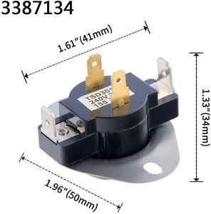 Thermostat fixe pour sèche-linge 120 V, 2 watts, avec bornes 3/16 pouces, référence 3387134 - Product Image 4