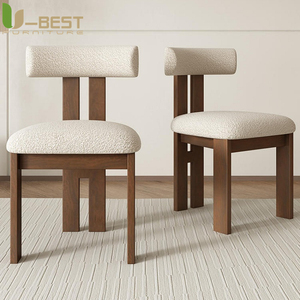 Sedia da pranzo U-Best Middle Century in legno massello di frassino bianco, sedia di design <span class=keywords><strong>spagnolo</strong></span>, poltrona moderna e semplice - Product Image 2