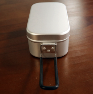 Lonchera Portátil para Exteriores de 800ml-1500ml, Recipiente Japonés de Aluminio Grueso, Seguro para Alimentos, Kit de 2 Piezas para 1 Persona, Ideal para Senderismo - Product Image 4