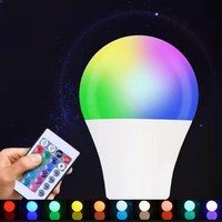 Dropshipping productos 2025 Wifi Bluetooth bombilla inteligente LED RGB luz colorida lámpara regulable Control remoto voz