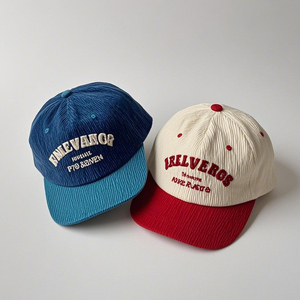 Gorra de béisbol de pana unisex personalizada, gorra de camionero ajustable de Color sólido Vintage, gorra para viajes al aire libre - Product Image 4