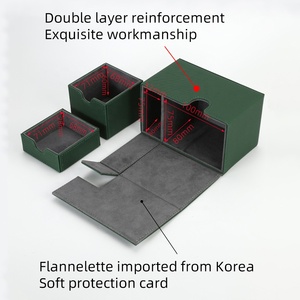 Torson 100 + cuir PU + flanelle Trading Deck Box Premium Storage pour TCG Yugioh Cartes à jouer pour Mth Pu Leather Deck Box - Product Image 5