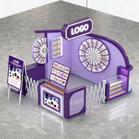 Kiosque de présentation d'ongles élégant et moderne, multifonctionnel et durable, pour supermarchés et centres commerciaux, mobilier commercial, station de kiosque pour techniciennes en ongles