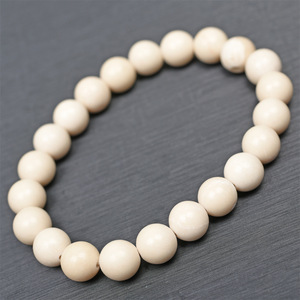 Bracelet pour femme HONGZHUO en perles de fossile blanc naturel, brin unique, taillé, poli, livraison directe d'usine - Product Image 1