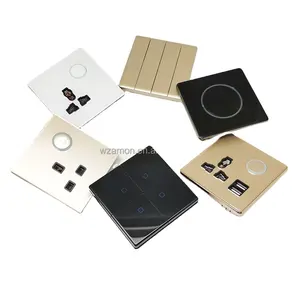 Nuovo pulsante personalizzato sottile wenzhou house power wall switch produttori di interruttori pannello per la casa