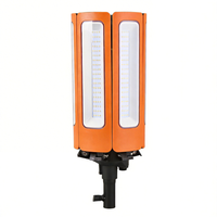 Projecteur de travail rétractable 300W sur trépied, forme de fleur, faisceau large, AC110V 230V, éclairage extérieur pour camping, projecteur puissant