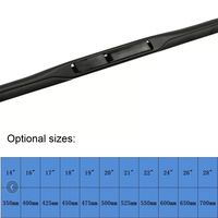 Universeller U-Haken Auto-Scheibenwischer-Hybrid 14"-28" Naturkautschuk Hohe Qualität für Freed/Agya/Auris