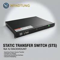 Boîtier de distribution d'alimentation 19 pouces monté en rack avec surveillance à distance STS PDU 220V, commutateur de transfert statique 16A pour centre de données