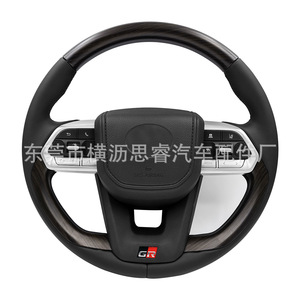 Toyota Land Cruiser LC300 Steering <b>Wheel</b> Carbon Fiber Racing Style 3 <b>Spokes</b> With Controls - Product Image 1