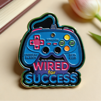 Épingles lumineuses personnalisées de haute qualité pour la remise des diplômes, logo personnalisé, épingles en métal, badge nominatif, épingles en émail doux, dos personnalisable