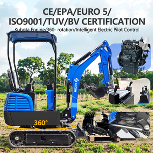 Chinesischer 1,2-Tonnen-Minibagger zum Verkauf | Hohe Effizienz und Energieeinsparung | Neuer elektrischer Pilotsteuerungs-Minibagger - Product Image 4