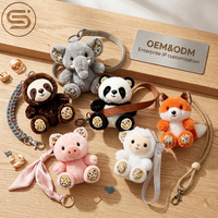 Jouets en peluche personnalisés en fibre de polyester, forme d'animal détaillée, production de qualité constante avec flexibilité