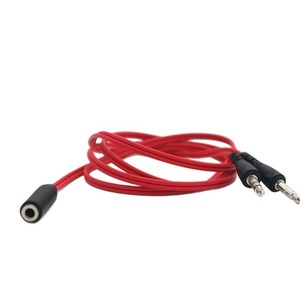 Câble répartiteur audio 1 à 2, 3,5 mm mâle à femelle, vert, 1 mètre, pour téléphones portables, écouteurs, ordinateurs - Product Image 5
