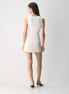 Chaleco de Traje Blanco Tejido para Mujer, Sin Mangas, Ajustado a la Cintura, Cierre de un Solo Botón, con Bolsillos, para Uso Casual - Product Image 5