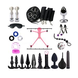 Beste Prijs 20Pcs Sm Volwassen Spelletjes Erotische Bdsm Bed <span class=keywords><strong>Bondage</strong></span> Set Met Sex Toys - Product Image 1