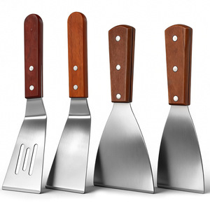 ชุดตะหลิวสแตนเลส Chef Season Show ด้ามไม้ แบบมีร่อง สำหรับทำอาหาร - Product Image 1