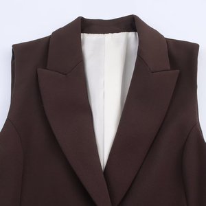 Nouveautés Automne 2025 Européennes et Américaines <span class=keywords><strong>Gilet</strong></span> <span class=keywords><strong>Long</strong></span> <span class=keywords><strong>Femme</strong></span> Écologique Coupe-Vent <span class=keywords><strong>avec</strong></span> Fermeture à <span class=keywords><strong>Ceinture</strong></span> - Product Image 3