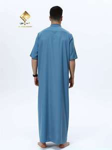 บุรก้าสีน้ำเงินสำหรับผู้ชาย Al Haramain น้ำหนักเบา ระบายอากาศได้ดี สไตล์ตะวันออกกลาง ทรงปกติ - Product Image 3