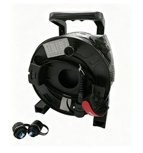 FTTH SC LC FC ST Connector Portable Retractable Tactical Winding Drum 100M 150M Fiber Optic <b>Cable</b> Reel ODVA <b>patch</b> cord - Product Image 5