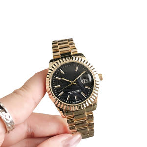 Orologio da Polso di Lusso di Marca Famosa in Acciaio Inossidabile e Lega Quarzo Vetro Stile Classico Quadrante da 38mm per Donna <span class=keywords><strong>Uomo</strong></span> Coppie <span class=keywords><strong>Idea</strong></span> <span class=keywords><strong>Regalo</strong></span> - Product Image 5