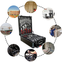 799 pièces en aluminium Trolley Case Tool Set Silver House hold Repair Hand Tool Set Kit Box Toolbox Combo Storage Case