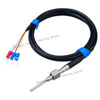 Sonde de température M10*1, capteur de température, thermocouple de type K/Pt100, tube à diamètre variable, filetage interne mobile